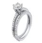 1.62 ct twt Round Cut Engagement Rings Diamond Ring  in 18k White Gold