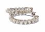 1.67 cts. Round Diamond Hoops in 14k WG/RG/YG