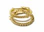 0.44cts. Round Diamond Earrings-Hoops in 14k WG/YG