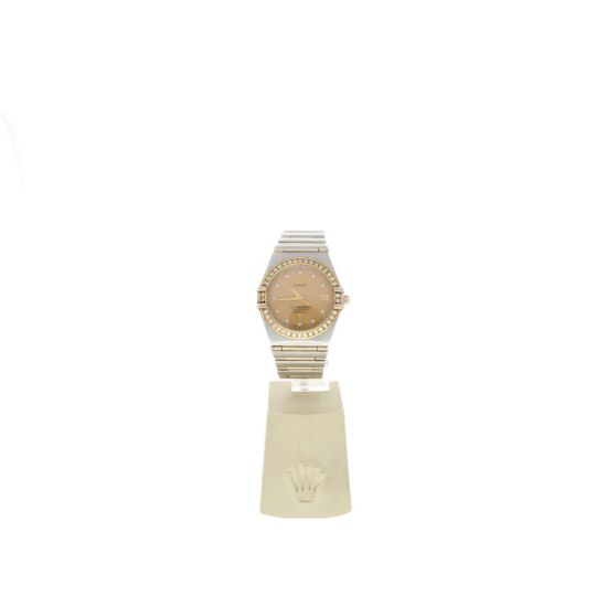 Omega Constellation Stainless-steel 1202.10.00 Gold Dial Men's 35-mm Automatic self-wind Sapphire crystal. Swiss Made Wrist Watch