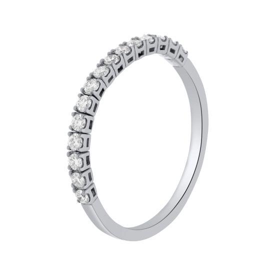 0.26ct Round Diamond Bands 18k White Gold