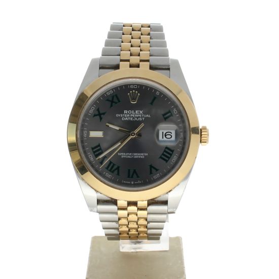 Rolex Date just 41 Stainless-steel 126303 Grey Dial Men's 41-mm Automatic-self-wind Sapphire crystal. Swiss Made Wristwatch