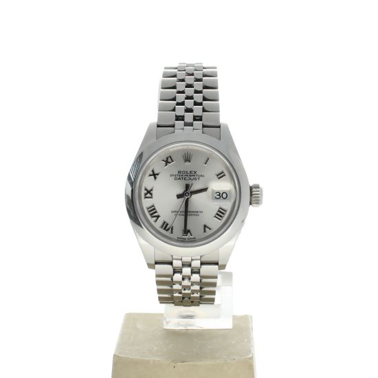 Rolex Date Just 26 Stainless-steel 279160 Silver Dial Womens 26-mm Automatic self-wind Sapphire crystal. Swiss Made Wristwatch