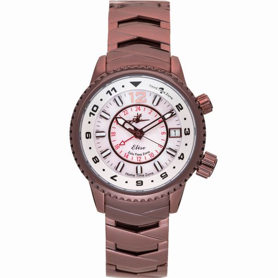 Abingdon Women's Elise Bronze Tri-Time Travel Watch EL-BRNZ