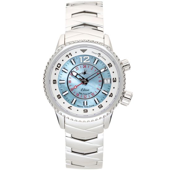 Abingdon Women's Elise North Star Tri-Time Travel Watch EL-NSTR