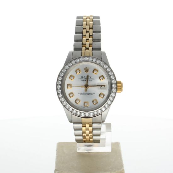 Rolex DateJust 26 Stainless-steel 6916 Silver Dial Womens 26-mm Automatic self-wind Sapphire crystal. Swiss Made Wrist Watch
