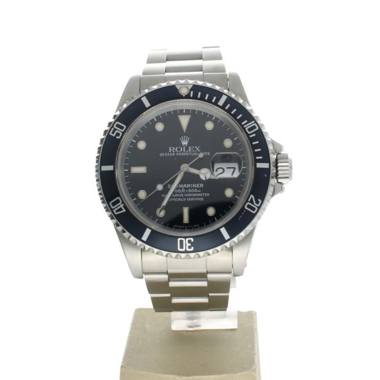 Rolex Submariner Stainless-steel 16610 Black Dial Men's 40mm Automatic Sapphire crystal. Swiss-Made Wrist Watch
