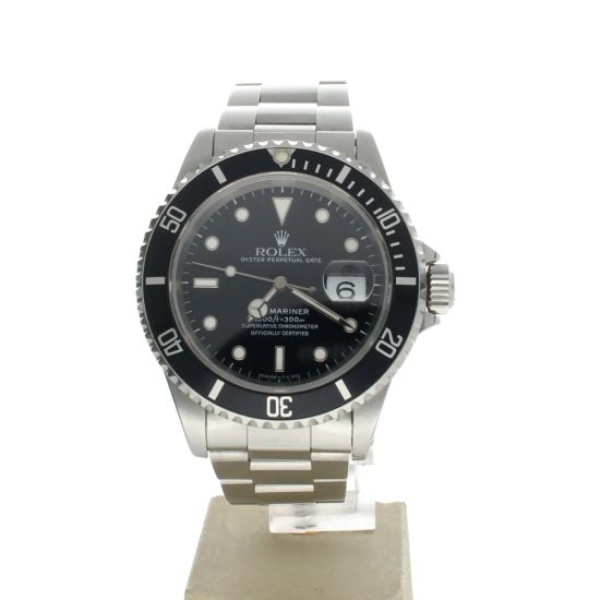 Rolex Submariner Stainless-steel 16610 Black Dial Men's 40-mm Automatic-self-wind Sapphire crystal. Swiss-Made Wrist Watch