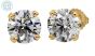 0.85 ct. Round Diamond 14k Yellow Gold Studs - 201670