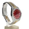 Rolex Date just 36 Stainless-steel 16013 Red Dial Men's 36-mm Automatic-self-wind Movement Swiss Made Wristwatch