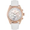 Abingdon Womens Katherine Rose Sun Chronograph ATIS Pilot Watch KA-RSUN with White Leather Strap