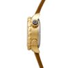 Abingdon Women Jane Outlaw Tactical Diver's Bezel and Compass Watch with Brown Leather Strap