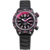 Abingdon Women Nadia Abyss Automatic Dive Watch with Black Silicone Strap