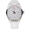 Abingdon Amelia Cloud White GMT Pilot Watch with White Leather Strap AM-CW
