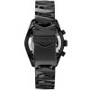 Abingdon Women Jordan Boulevard Black Tachy Racing Watch with Black Steel Band