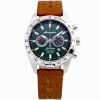 Abingdon Women Jordan Racing Green Tachy Racing Watch with Camel Leather Strap