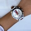 Abingdon Women Jordan Victory Red Tachy Watch with Camel Leather Strap