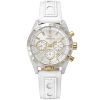 Abingdon Women Jordan Champagne Tachy Racing Watch with Camel Leather Strap