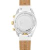 Abingdon Women Jordan Champagne Tachy Racing Watch with Camel Leather Strap