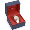 Abingdon Women Jordan Champagne Tachy Racing Watch with Camel Leather Strap