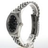 Rolex DateJust 36 Stainless-steel 1601 Black Dial Mens 36-mm Automatic self-wind Sapphire crystal. Swiss Made Wrist Watch