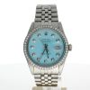 Rolex DateJust 36 Stainless-steel 16030 Blue Dial Mens 36-mm Automatic self-wind Sapphire crystal. Swiss Made Wrist Watch
