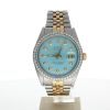 1969 Rolex DateJust 36 Stainless-steel 1601 Blue Dial Mens 36-mm Automatic self-wind Sapphire crystal. Swiss Made Wrist Watch