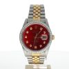 Rolex DateJust 36 Stainless-steel 16233 Red Dial Mens 36-mm Automatic self-wind Sapphire crystal. Swiss Made Wrist Watch