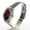 Rolex DateJust 36 Stainless-steel 16233 Red Dial Mens 36-mm Automatic self-wind Sapphire crystal. Swiss Made Wrist Watch