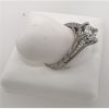 1.01ct Princess and 1cts. Baguette Diamond side stone Ring in 18K White Gold