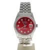 Rolex Datejust 36 Stainless-steel 16014 Red Dial Men's 36-mm Automatic-self-wind Sapphire crystal. Swiss-Made Wrist Watch