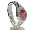 Rolex Datejust 36 Stainless-steel 16014 Red Dial Men's 36-mm Automatic-self-wind Sapphire crystal. Swiss-Made Wrist Watch