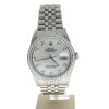 Rolex Date just 36 Stainless-steel 16014 Mother-of-Pearl Dial Men's 36-mm Automatic-self-wind Sapphire crystal. Swiss-Made Wristwatch