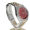 Rolex Date just 36 Stainless-steel 16013 Red Dial Men's 36-mm Automatic-self-wind Sapphire crystal. Swiss-Made Wristwatch
