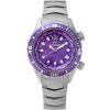 Abingdon Womens Marina Pacific Purple Automatic Diver's Multifunctional Titanium Watch Set MA-PPUR