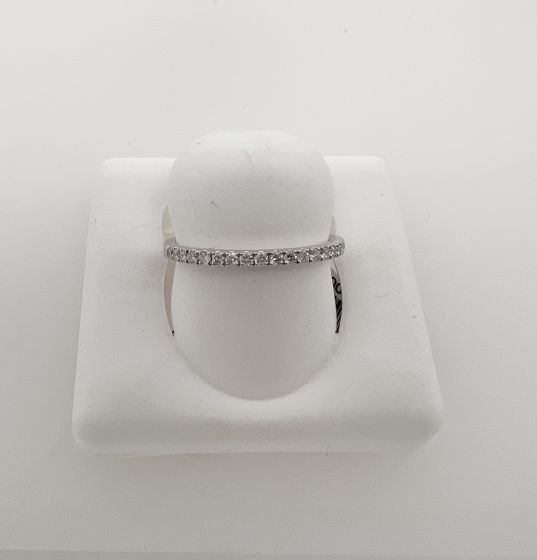 0.20 ct Round Diamond Half Eternity 18k White Gold Bands