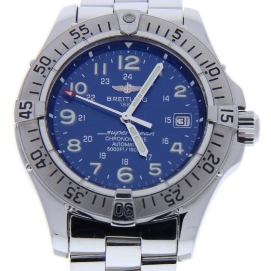 Breitling Superocean Stainless-steel A17360 Blue Dial Mens 44-mm Automatic self-