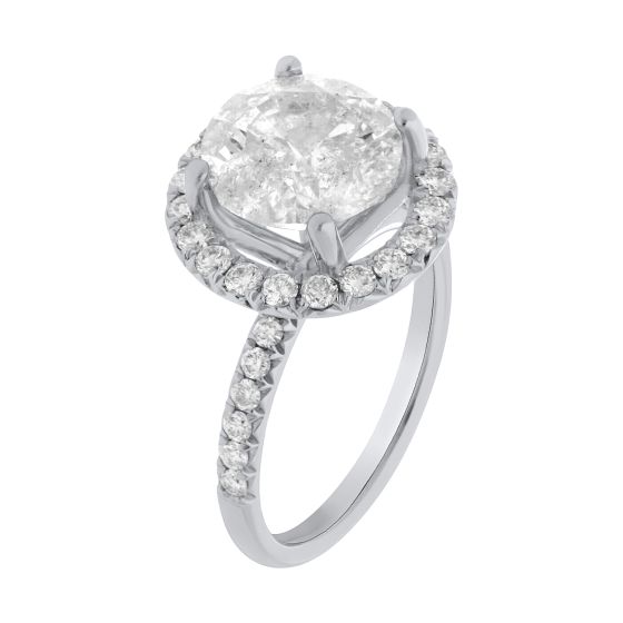 4.78 Ct. T.W. Diamond Ring In 18 Karat White Gold