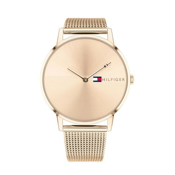 Tommy Hilfiger Alex Stainless-steel 1781967 Rose Gold Dial Womens 40-mm Quartz Mineral crystal. Wrist Watch