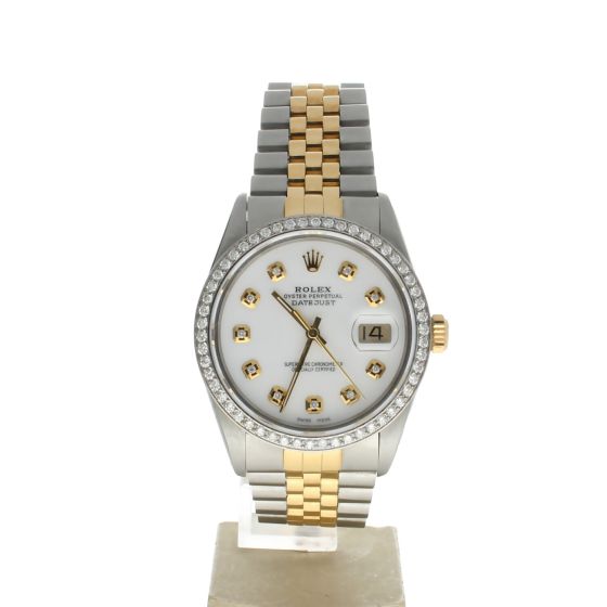 Rolex Date Just 36 Stainless-steel 16013 Green Dial Men's 36-mm Automatic-self-wind Sapphire crystal. Swiss Made Wristwatch