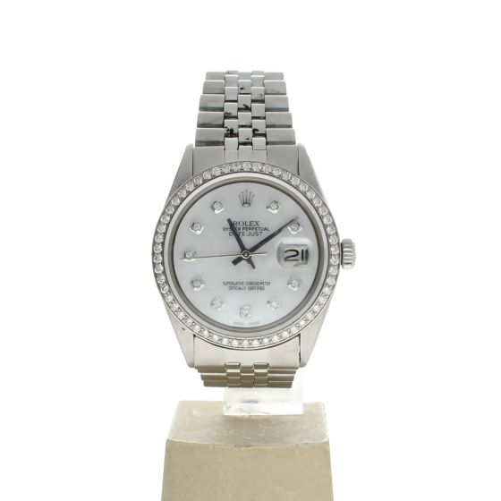 Rolex DateJust 36 Stainless-steel Mother-of-Pearl Dial Men's 36-mm Automatic-self-wind Sapphire Wristwatch-1601