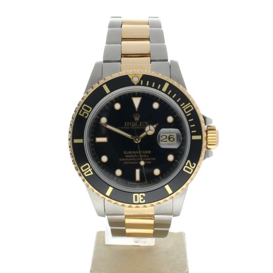 Rolex Submariner Stainless-steel 16803 Black Dial Men's 40-mm Automatic self-wind Sapphire crystal. Swiss Made Wristwatch