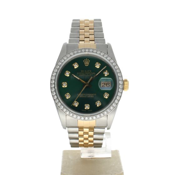 Rolex DateJust 36 Stainless-steel 16013 Green Dial Men's Wristwatch