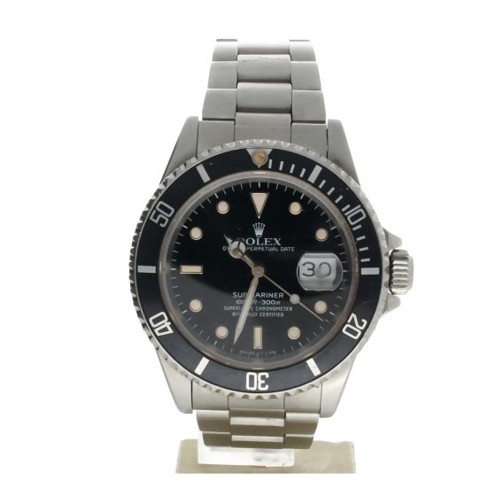 Rolex Submariner Stainless-steel Black Dial Mens 40-mm Automatic self-wind Sapphire crystal. Swiss Made Wrist Watch - 16610