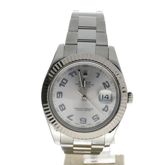 Rolex DateJust II Stainless-steel 116334 Grey Dial Mens 41 mm Automatic-self-wind Sapphire crystal. Swiss Made Wristwatch