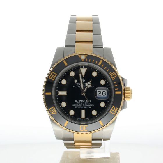 Rolex Submariner Stainless-steel 16613 Black Dial Mens 40-mm Automatic self-wind Sapphire crystal. Swiss Made Wrist Watch