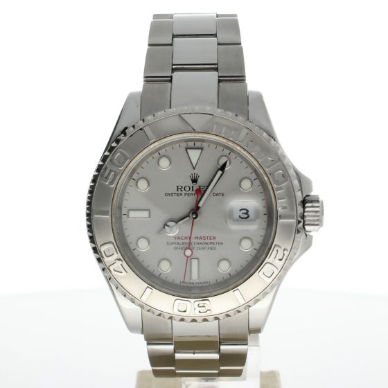 Rolex Yacht-Master Stainless-steel 16622 Silver Dial Mens 40-mm Automatic self-wind Sapphire crystal. Swiss Made Wrist Watch