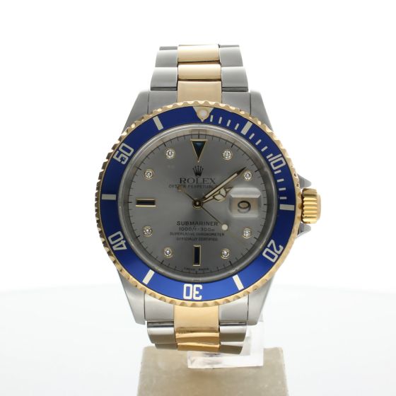 Rolex Submariner Stainless-steel 16613T Silver Dial Mens 40-mm Automatic self-wind Sapphire crystal. Swiss Made Wrist Watch