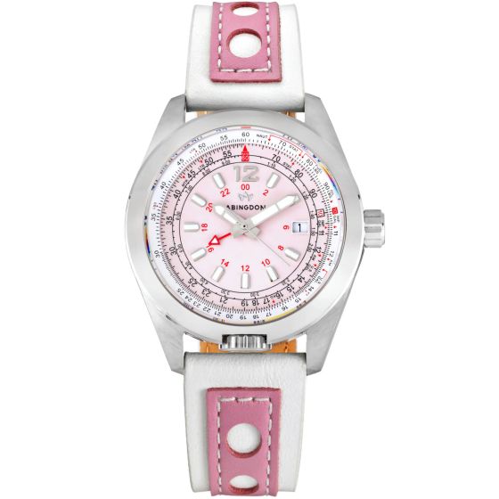 Abingdon Amelia Stainless-steel Rosette Pink Pink Dial Womens 40-mm Quartz Sapphire crystal. Wrist Watch
