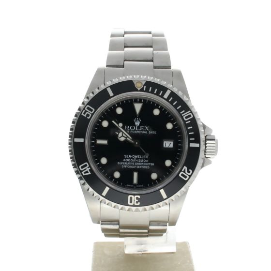 Rolex Sea-Dweller 4000 Stainless-steel 16600 Black Dial Men's 40-mm Automatic-self-wind Sapphire crystal. Swiss Made Wristwatch